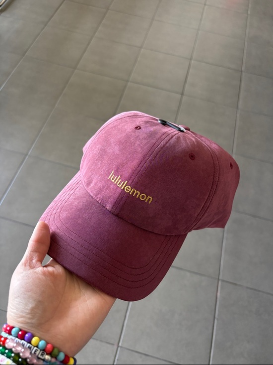 lululemon athletica Accessories - lululemon athletica Dusty Rose Baseball Cap with Gold Logo